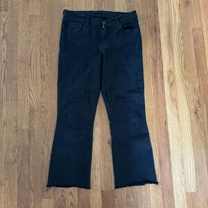 JBrand black cropped jeans, size 27